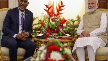 World News | PM Modi, Maldives President Agree to Work Together in Advancing Developmental Partnership