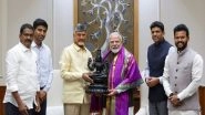 India News | Andhra Pradesh CM Meets PM Modi in Delhi; Discusses Critical Developmental Projects for the State