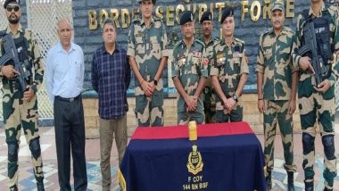 India News | Punjab: BSF Recovers 560 G of Heroin in a Plastic Container in Amritsar