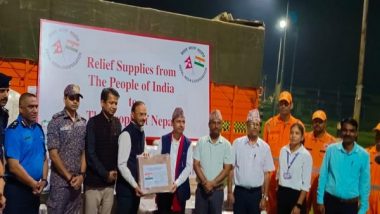 World News | Nepal: India Hands over Emergency Relief Materials for Families Affected by Recent Floods, Landslides