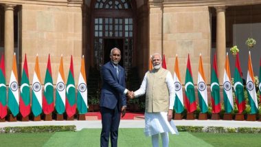 World News | PM Modi, Maldives President Muizzu Discuss Ways to Improve Economic Linkages, Connectivity