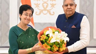 India News | Delhi CM Atishi Calls on Vice President Dhankhar