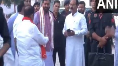 India News | Assembly Polls: Haryana CM Saini Visits Saini Samaj Dharamshala in Kurukshetra