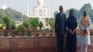 World News | Maldives President Mohamed Muizzu, First Lady Sajidha Mohamed Visit Taj Mahal
