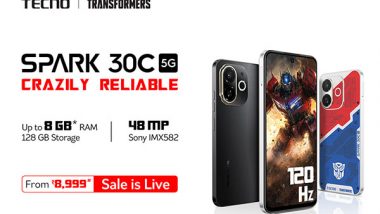 Business News | TECNO SPARK 30C: A Bold, Crazily Reliable Smartphone Inspired by Legendary Transformers Launched