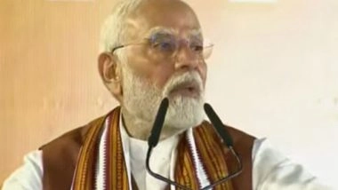 India News | PM Modi Takes 'parjeevi' Jibe at Congress, Says People in Most States Have Put 'no Entry' Board for It