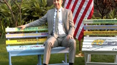 World News | Mumbai: US Diplomat Inaugurates New Benches with 'climate Change' Theme for Visa Applicants