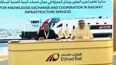 Business News | RITES Signs MoU with Etihad Rail for Rail Infra Development in UAE