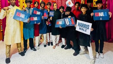 World News | US: Over 200 South Asians Attend Dandia Event, Offer Support for Kamala Harris Ahead of Polls