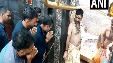 India News | MP: Indian Cricketers Offer Prayers at Mahakaleshwar Temple in Ujjain
