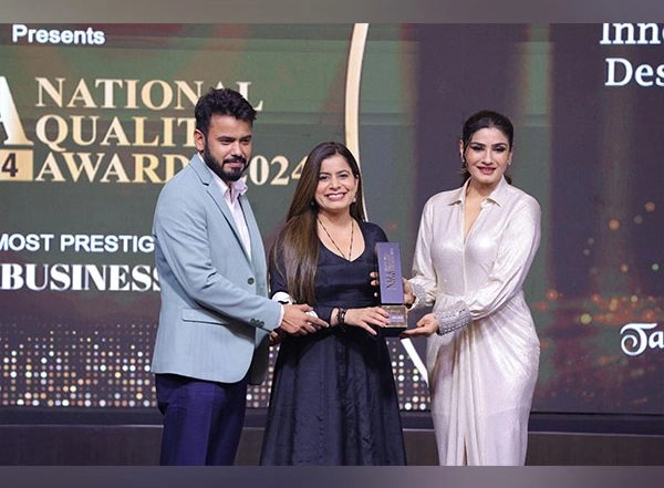 Business News | Talented Ritu Insan Honored with Innovative Fashion Designers in India Award at National Quality Awards 2024