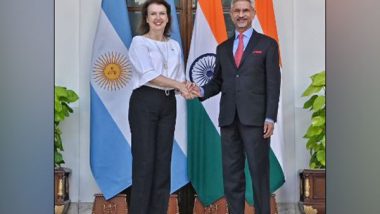 World News | Argentina's FM Mondino Concludes India Visit, Discusses Bilateral Ties with EAM Jaishankar on Defence, Energy, Space