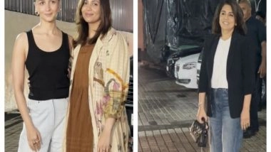 Entertainment News | Neeu Kapoor Arrives at 'Jigra' Screening to Cheer for Daughter-in-law Alia Bhatt