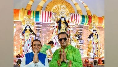 Business News | Philanthropist Dr Dinesh Shahra Seeks Divine Blessings at Mumbai's Durga Festival Event