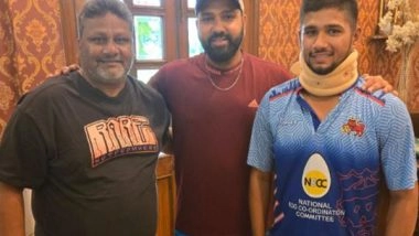 Sports News | Rohit Sharma Meets Mumbai Batter Musheer