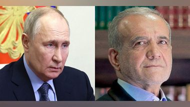 Turkmenistan: Russia President Vladimir Putin to Meet Iranian Counterpart Masoud Pezeshkian in Ashgabat to Discuss Israel-Hezbollah Conflict