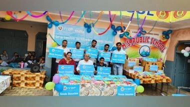 Business News | IYDF and Noble Indian Exports Bring Joy and Support to Children in Moradabad