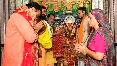 India News | Rajasthan CM Bhajanlal Sharma Offers Prayer at Kaila Devi Temple on Occasion of Mahanavami