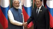 World News | PM Modi Meets with Laos Counterpart, Discusses Ways to Strengthen Ties