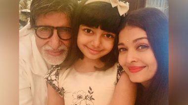 Entertainment News | Aishwarya Rai Bachchan Wishes Father-in-law Amitabh Bachchan on Birthday with Throwback Image Featuring Aaradhya