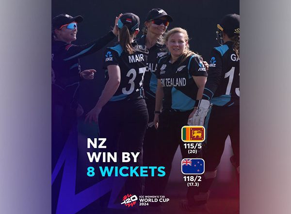 Sports News | ICC Women's T20 WC: Plimmer's Fifty Lifts New Zealand to Win over Sri Lanka