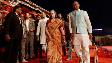 India News | Sonia Gandhi, Rahul Gandhi Attend Dussehra Celebrations in Delhi