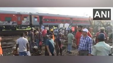 India News | Chennai: First Train Since Derailment Incident, Runs Through Kavaraipettai Railway Station