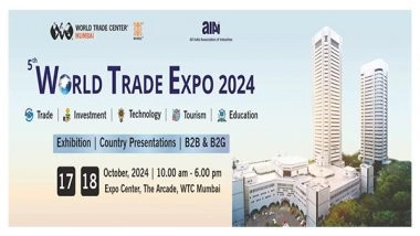 Business News | India Has USD 117 Bn Untapped Export Potential with 30 Participant Countries of World Trade Expo