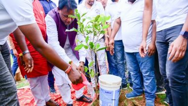 India News | Odisha CM Majhi Plant Saplings Under 'Ek Ped Maa Ke Naam' Campaign at Raikala Village