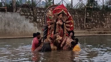 India News | Meghalaya: Durga Puja Celebrations Conclude in Shillong with Idol Immersion