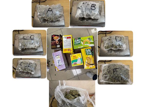 India News | Mumbai Customs Seize Ganja Worth Rs 59.60 Lakh at Airport