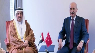 World News | Saqr Ghobash Meets President of Turkish Grand National Assembly in Geneva