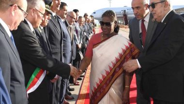 World News | President Murmu Arrives in Algiers on First-leg of Her 3-nation Visit