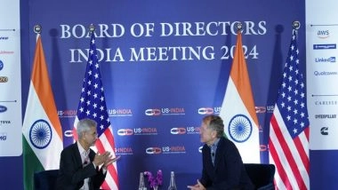 World News | US-India Strategic Partnership Forum Begins with EAM Jaishankar's Meeting with Board of Directors