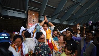 World News | Record-setting Mountaineers Nima Rinji, Dawa Yangzum Return to Heroic Welcome in Nepal