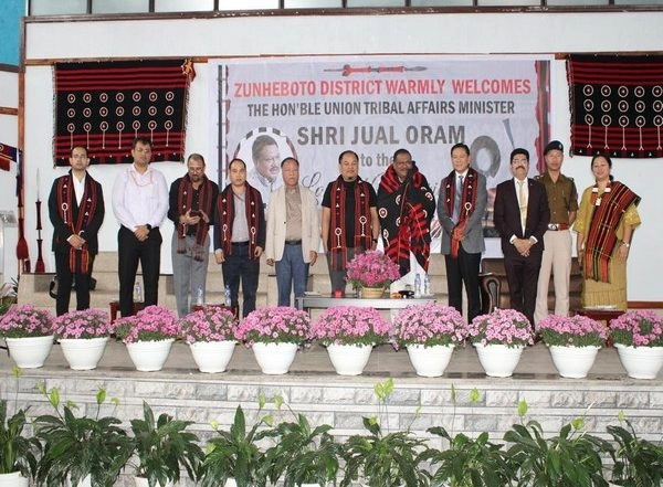 India News | Union Minister Jual Oram Reviews Progress of Schemes, Key Initiatives in Nagaland's Zunheboto