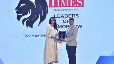 Business News | Rayvector Founders Felicitated at the Times Leaders of Tomorrow 2024