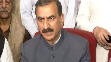 India News | Himachal CM Sukhu Directs to Form Umbrella Act for Dealing with All Water-related Laws