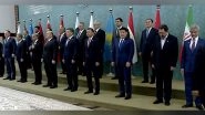 World News | Jaishankar Poses for SCO Family Photo with Other Leaders Ahead of Meeting in Islamabad