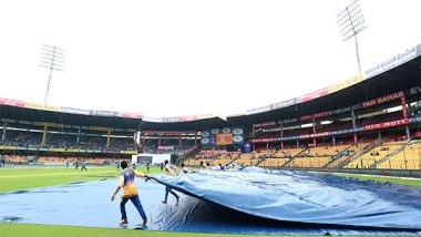 Sports News | Day 1 of India-New Zealand 1st Test Called off Due to Rain in Bengaluru