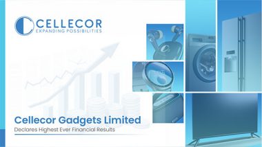 Business News | Cellecor Gadgets Reports Highest-Ever Half-Yearly Sales of Rs 425 Crores in H1 FY25 | Net Sales Up 103% YoY | EBITDA and PAT Surge Over 98%