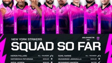 Sports News | Abu Dhabi T10: Defending Champions New York Strikers Retain Pollard, Amir, Narine for Upcoming Season
