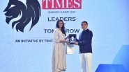 Business News | Jatin Ahluwalia, Sports NTW Co-founder Felicitated at Times Leaders of Tomorrow