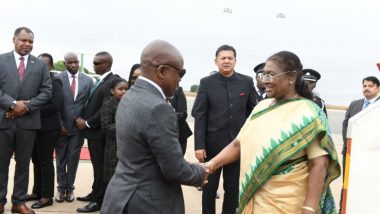 World News | President Droupadi Murmu Lands in Malawi, Receives Ceremonial Welcome