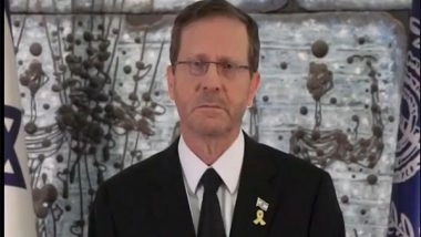 World News | Israel Prez Isaac Herzog Commends Security Forces for Eliminating 'mastermind' Yahya Sinwar