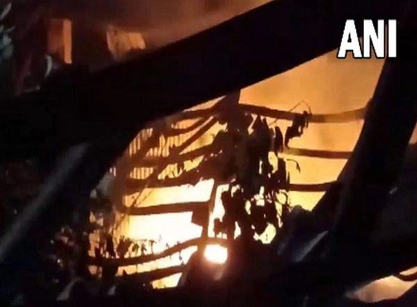 India News | Fire at Warehouse in Gujarat's Bhavnagar