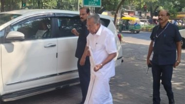 India News | Kerala CM Pinarayi Vijayan Arrives at CPI-M Party Headquarters to Attend Polit Bureau Meet in Delhi