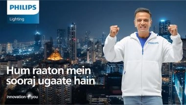 Business News | Signify Light Ups the Festive Season: Launches a Power-packed Campaign Featuring Rahul Dravid for Philips