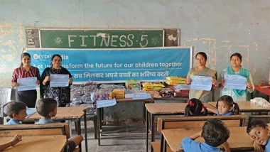 Business News | IYDF and Fitness 5 Raipur Bring Care and Hope to Children at Bhatagaon Primary School