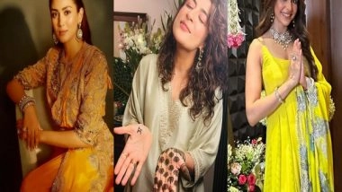 Entertainment News | Mira Rajput to Tahira Kashyap: Bollywood Wives Flaunt Mehendi as They Celebrate Karwa Chauth